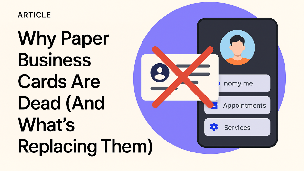 Why Paper Business Cards Are Dead